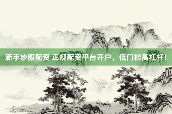新手炒股配资 正规配资平台开户，低门槛高杠杆！