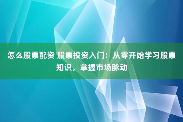 怎么股票配资 股票投资入门：从零开始学习股票知识，掌握市场脉动