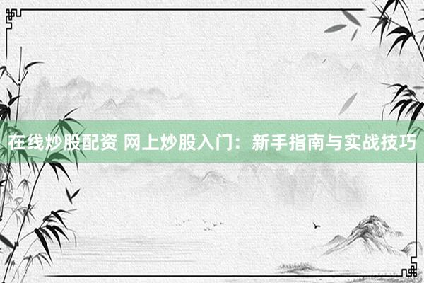 在线炒股配资 网上炒股入门：新手指南与实战技巧