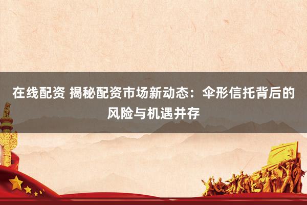 在线配资 揭秘配资市场新动态：伞形信托背后的风险与机遇并存