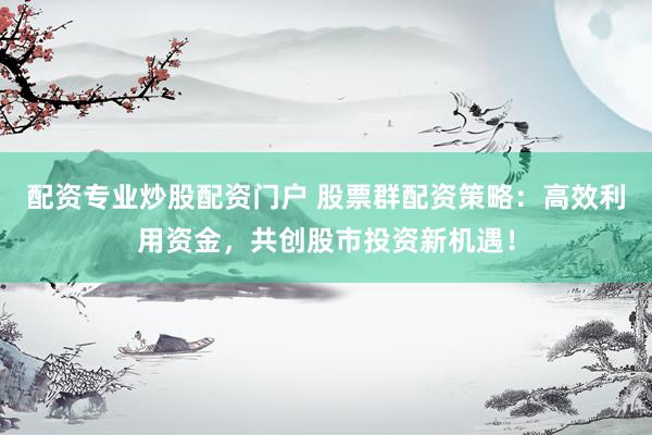 配资专业炒股配资门户 股票群配资策略：高效利用资金，共创股市投资新机遇！