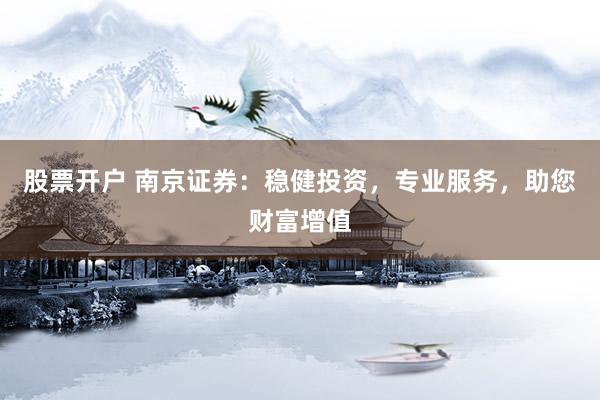 股票开户 南京证券：稳健投资，专业服务，助您财富增值