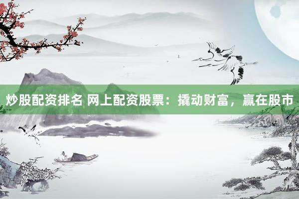 炒股配资排名 网上配资股票：撬动财富，赢在股市
