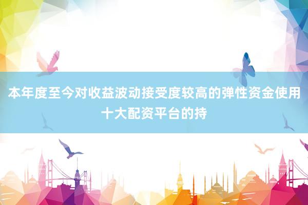 本年度至今对收益波动接受度较高的弹性资金使用十大配资平台的持