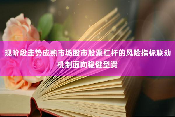 现阶段走势成熟市场股市股票杠杆的风险指标联动机制面向稳健型资