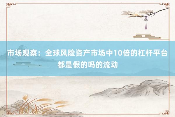 市场观察：全球风险资产市场中10倍的杠杆平台都是假的吗的流动