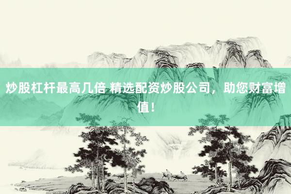炒股杠杆最高几倍 精选配资炒股公司，助您财富增值！