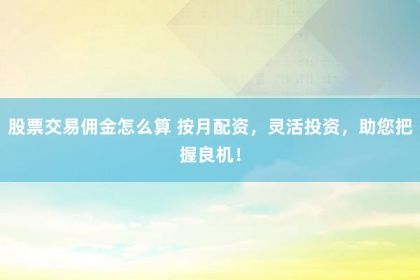 股票交易佣金怎么算 按月配资,灵活投资,助您把握良机!